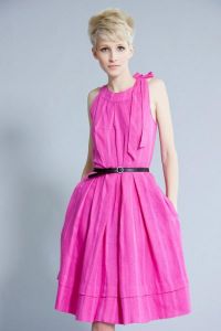 платье ярко розовое 1