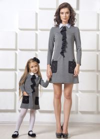 Платья для мамы и дочки в одном стиле9