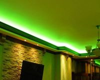 подсветка натяжного потолка светодиодной лентой 2