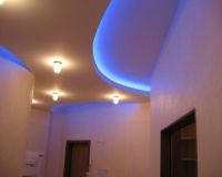 подсветка натяжного потолка светодиодной лентой 8