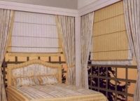 римские шторы в спальне