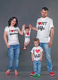 семейные футболки для троих11