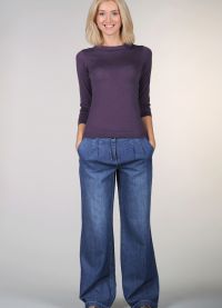 широкие женские джинсы 5