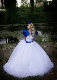 Синее свадебное платье 4