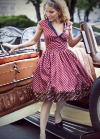стиль 50 х годов платья 7