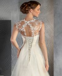свадебное платье с прозрачным корсетом 4