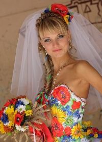Свадебные платья в украинском стиле 1