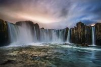 Водопад Годафосс - на закате