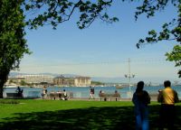 Вид из парка на Женевское озеро