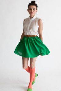 Зеленая юбка 6