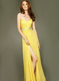желтое платье 2013 4