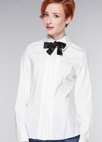Женская белая рубашка 3
