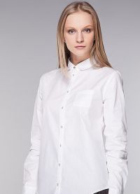 Женская белая рубашка 4