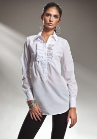 Женская белая рубашка 9