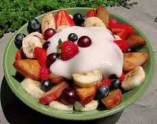 салаты из фруктов с йогуртом