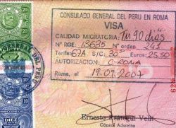 Виза в Перу