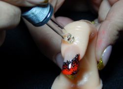 gel nail extension on tips 16