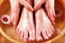 ванночка для ног с перекисью водорода