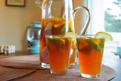 Апельсиновый лимонад с мятой и чаем в домашних условиях