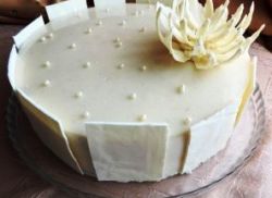 белая шоколадная глазурь для торта