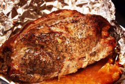 Мясо свинины в фольге в духовке