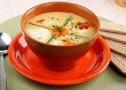 овощной крем суп со сливками