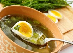 зеленый борщ со щавелем и яйцом рецепт