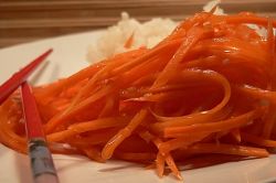 морковь по корейски с приправой