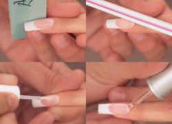 French acrylic nail extension 6