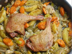 рецепт утки с овощами