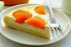 творожный пирог с абрикосами рецепт