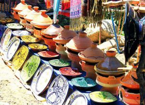 Керамические изделия на рынке Рабата