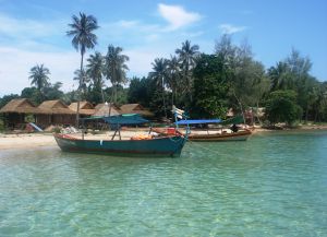 Вид на Бамбуковый остров со стороны лагуны