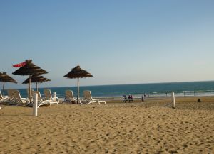 Песчаный пляж в Агадире