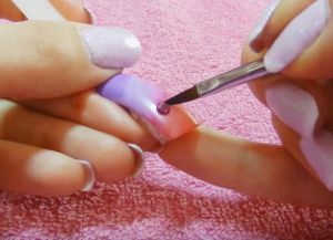 acrylic modeling on nails step by step 4