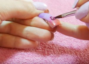 acrylic modeling on nails step by step 5