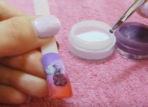 acrylic modeling on nails step by step 6