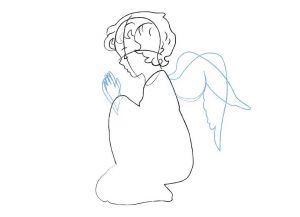 как нарисовать ангела 17
