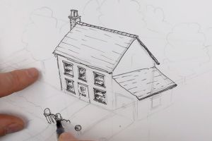 как нарисовать дом 21
