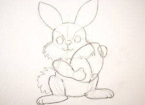 Пасхальный кролик рисунок 13
