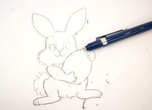 Пасхальный кролик рисунок 14