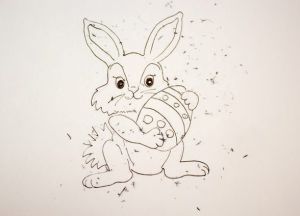 Пасхальный кролик рисунок 18
