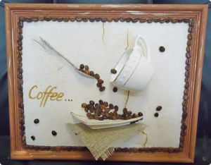 картины из кофейных зерен9