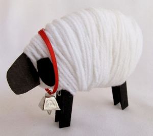 новогодняя овечка своими руками5