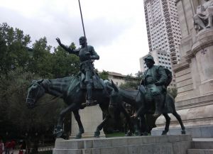 Площадь Испании. Памятник героям Сервантеса