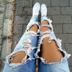рваные джинсы своими руками8