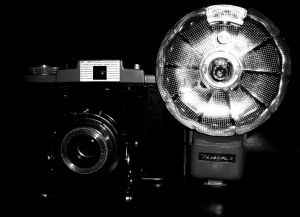 Старый фотоаппарат, экспонат