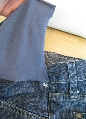 Как быстро переделать штаны в брюки для беременных?