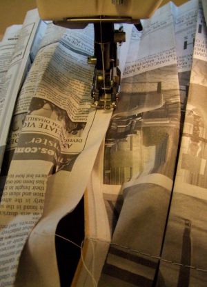 how to make a dress out of newspapers