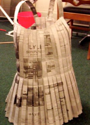 How to make a dress out of newspapers46